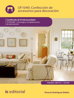 cover image of Confección de accesorios para decoración. TCPF0309